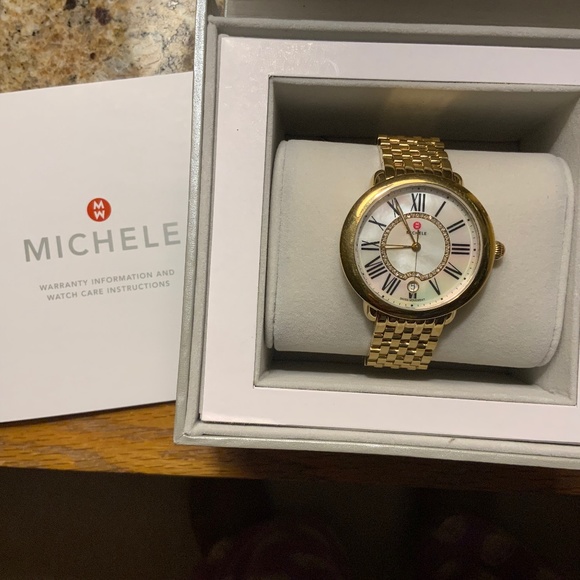 MICHELE SEREIN GOLD WATCH - Picture 1 of 7